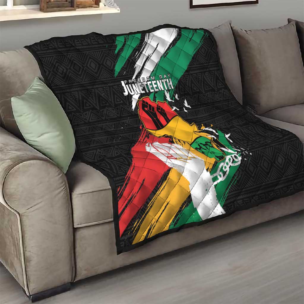 Afro Nigeria Juneteenth Quilt Freedom Day