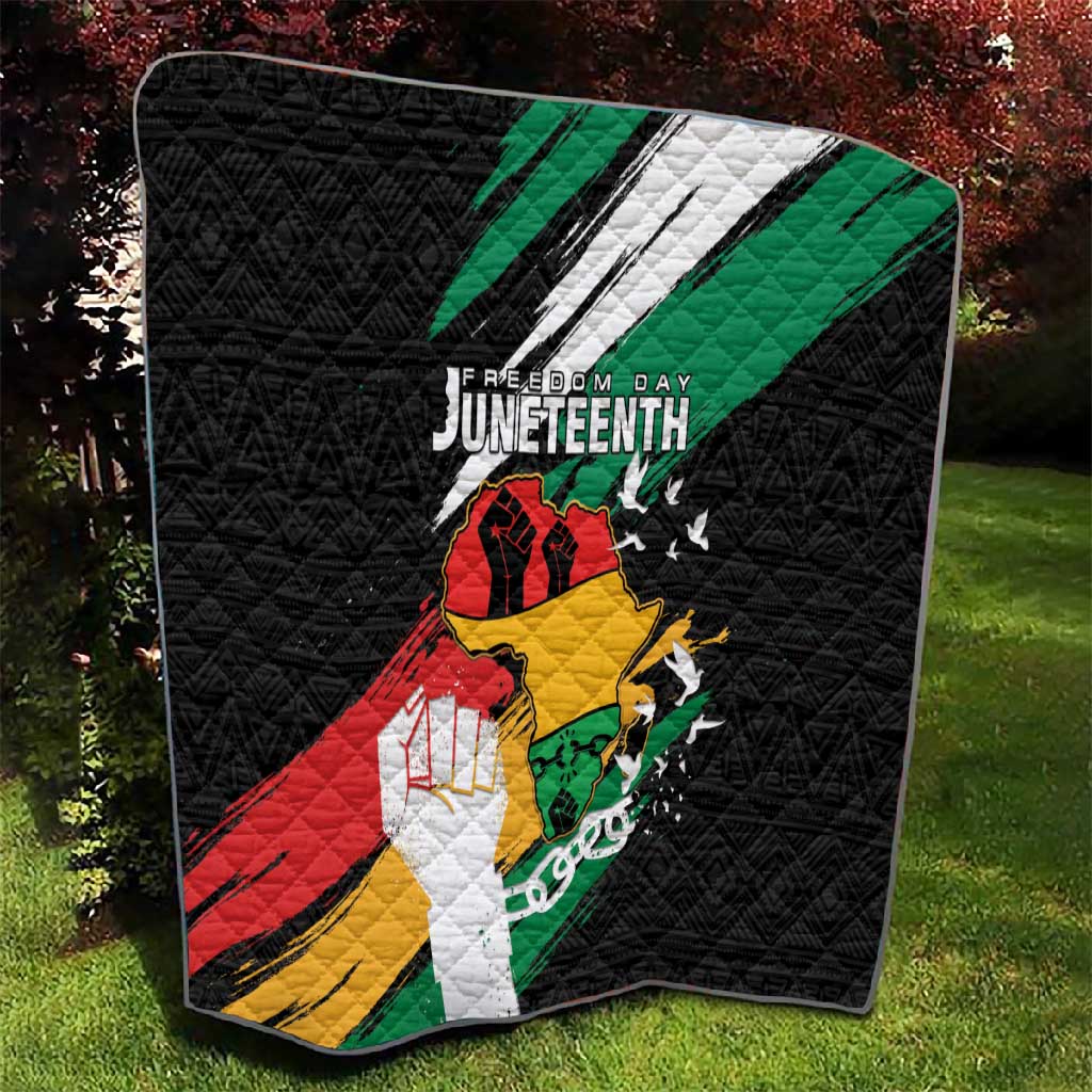 Afro Nigeria Juneteenth Quilt Freedom Day