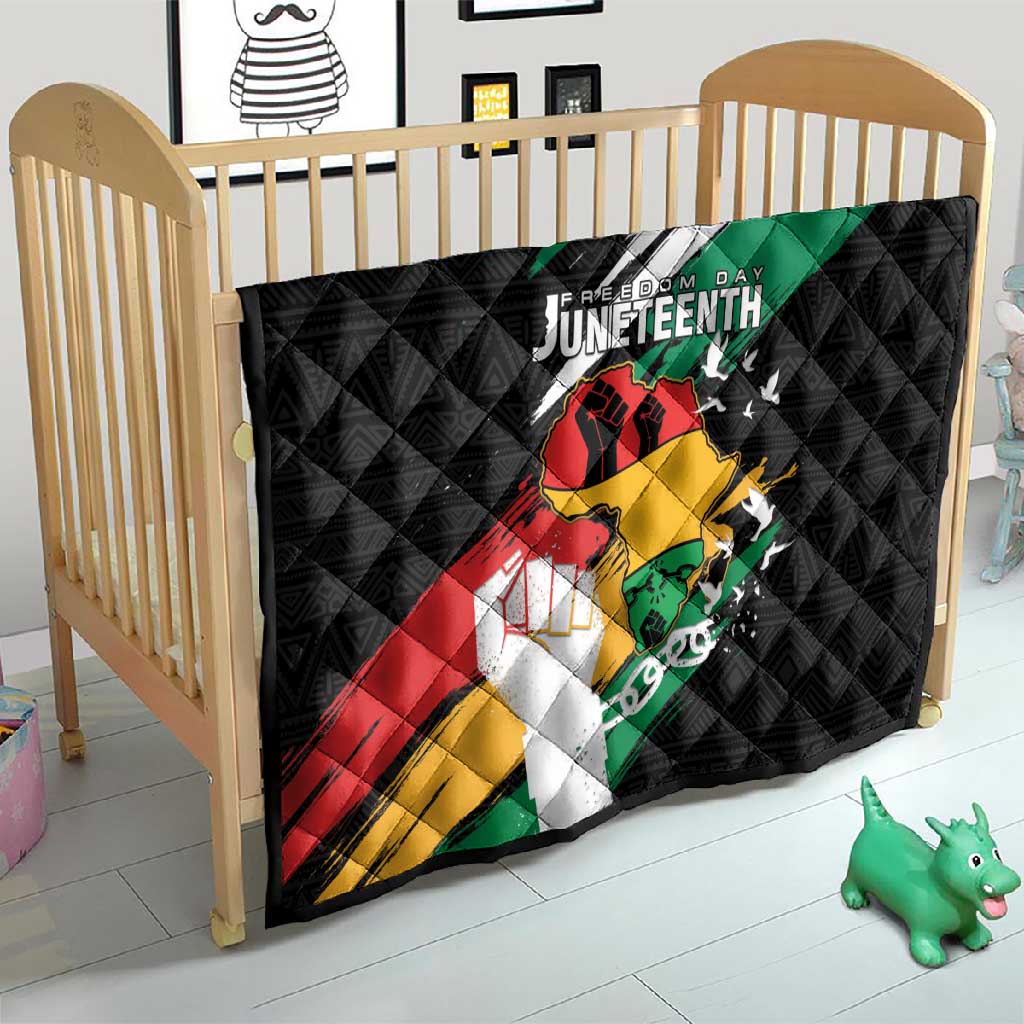 Afro Nigeria Juneteenth Quilt Freedom Day