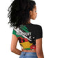 Personalised Afro Nigeria Juneteenth Raglan Cropped T shirt Freedom Day