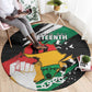 Afro Nigeria Juneteenth Round Carpet Freedom Day