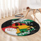 Afro Nigeria Juneteenth Round Carpet Freedom Day