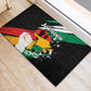 Afro Nigeria Juneteenth Rubber Doormat Freedom Day