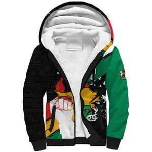 Personalised Afro Nigeria Juneteenth Sherpa Hoodie Freedom Day