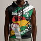 Personalised Afro Nigeria Juneteenth Sleeveless Zip Hoodie Freedom Day - African Pride