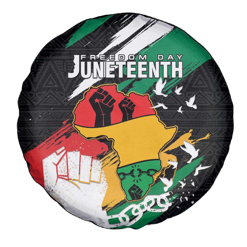 Afro Nigeria Juneteenth Spare Tire Cover Freedom Day