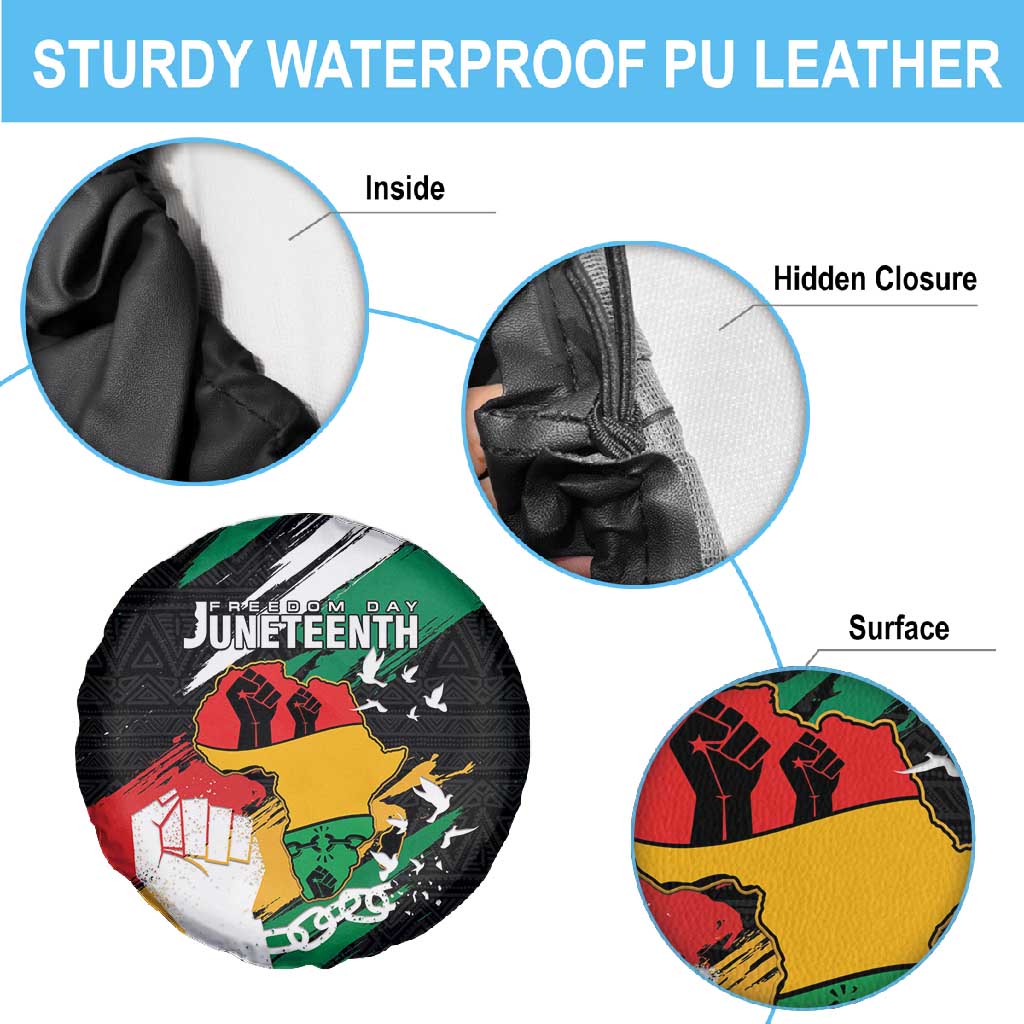 Afro Nigeria Juneteenth Spare Tire Cover Freedom Day