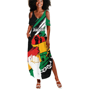 Personalised Afro Nigeria Juneteenth Summer Maxi Dress Freedom Day