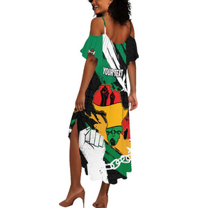 Personalised Afro Nigeria Juneteenth Summer Maxi Dress Freedom Day