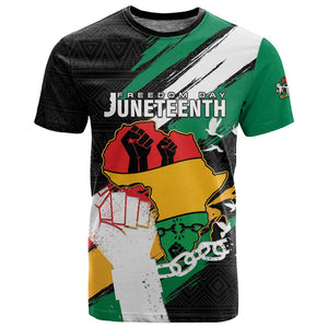 Personalised Afro Nigeria Juneteenth T shirt Freedom Day