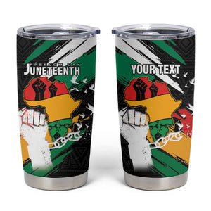 Personalised Afro Nigeria Juneteenth Tumbler Cup Freedom Day