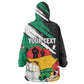 Personalised Afro Nigeria Juneteenth Wearable Blanket Hoodie Freedom Day