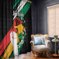 Afro Nigeria Juneteenth Window Curtain Freedom Day