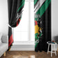 Afro Nigeria Juneteenth Window Curtain Freedom Day