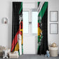 Afro Nigeria Juneteenth Window Curtain Freedom Day