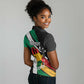 Personalised Afro Nigeria Juneteenth Women Polo Shirt Freedom Day