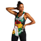 Personalised Afro Nigeria Juneteenth Women Racerback Tank Freedom Day