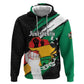 Personalised Afro Nigeria Juneteenth Zip Hoodie Freedom Day