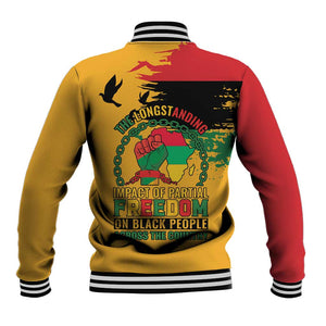 African American Juneteenth 1865 Baseball Jacket Black Freedom