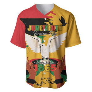 African American Juneteenth 1865 Baseball Jersey Black Freedom