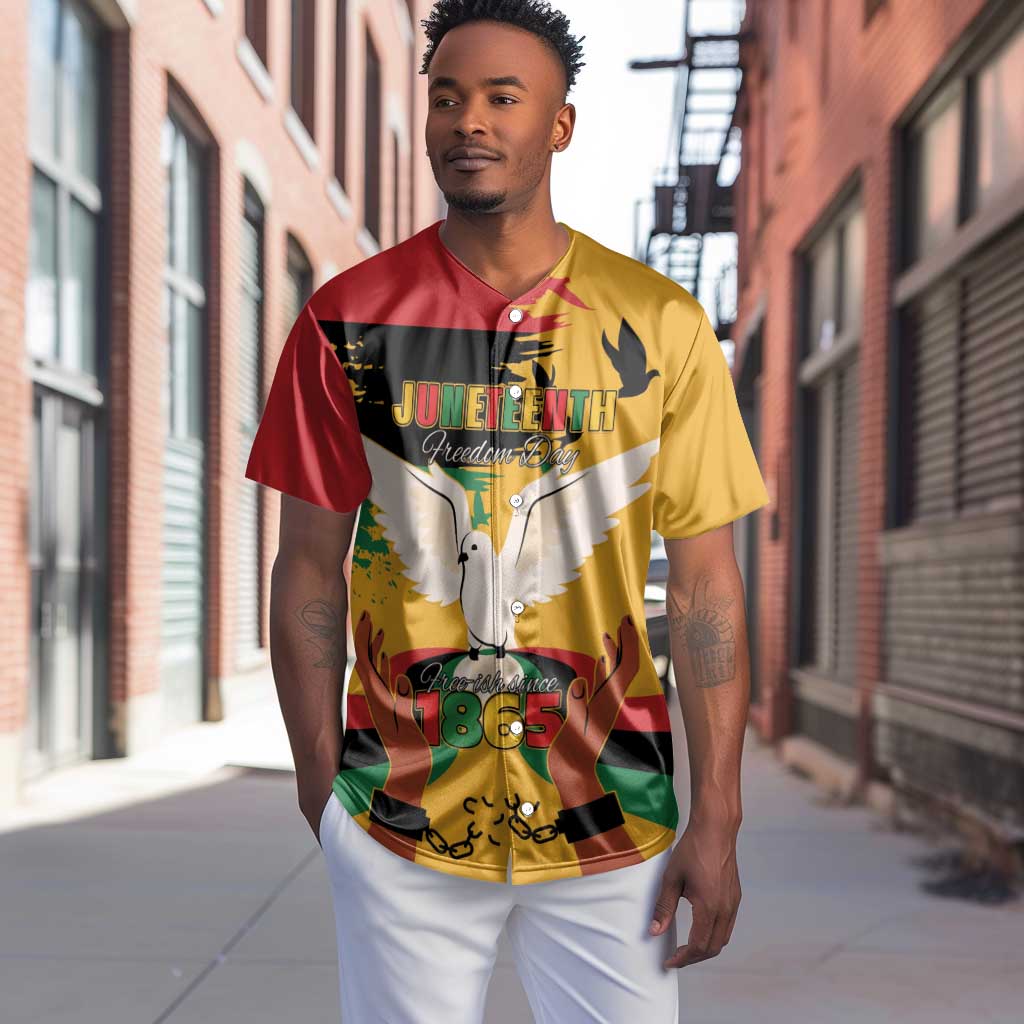 African American Juneteenth 1865 Baseball Jersey Black Freedom