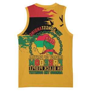 African American Juneteenth 1865 Basketball Jersey Black Freedom - African Pride