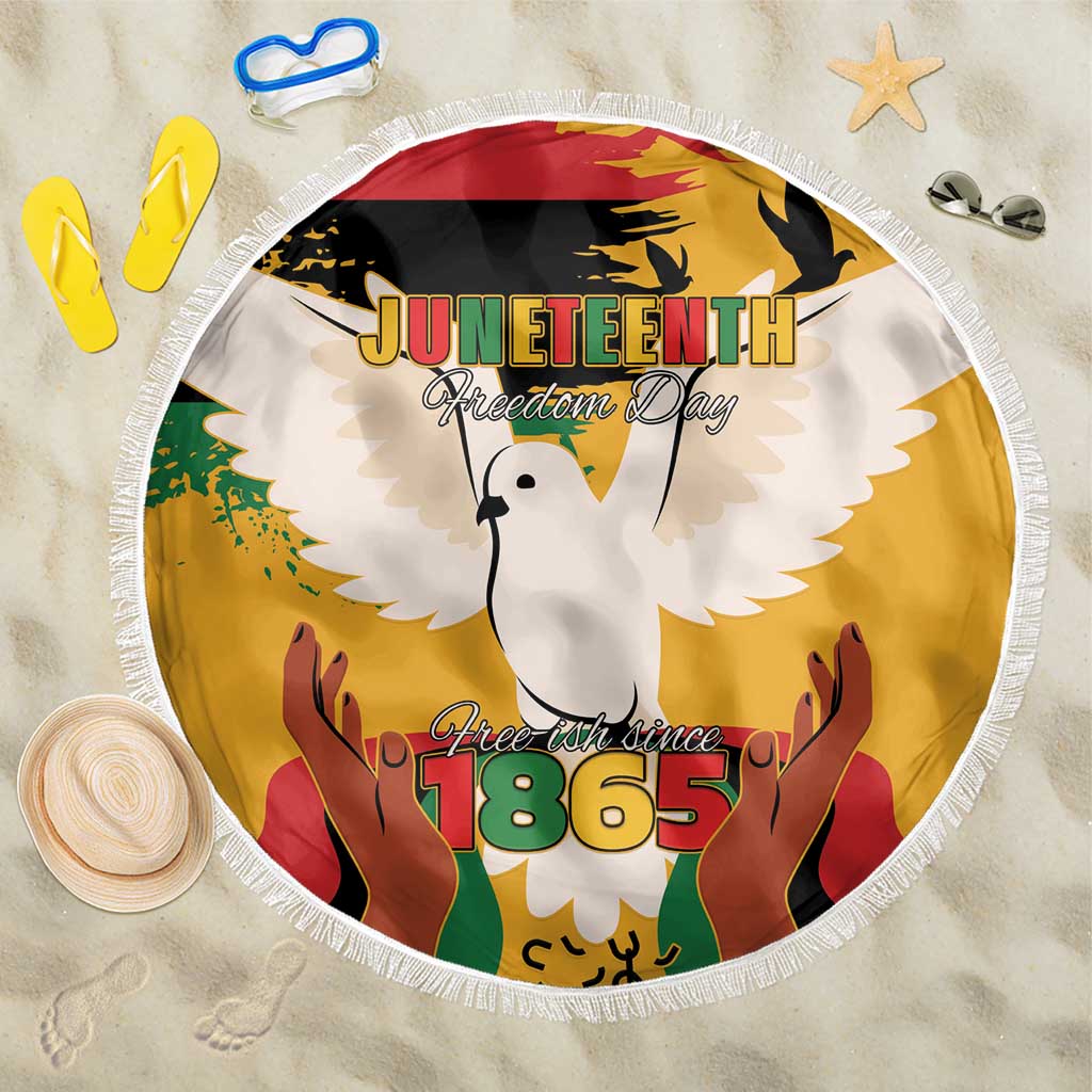 African American Juneteenth 1865 Beach Blanket Black Freedom