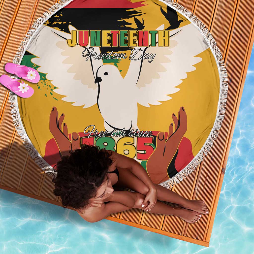 African American Juneteenth 1865 Beach Blanket Black Freedom