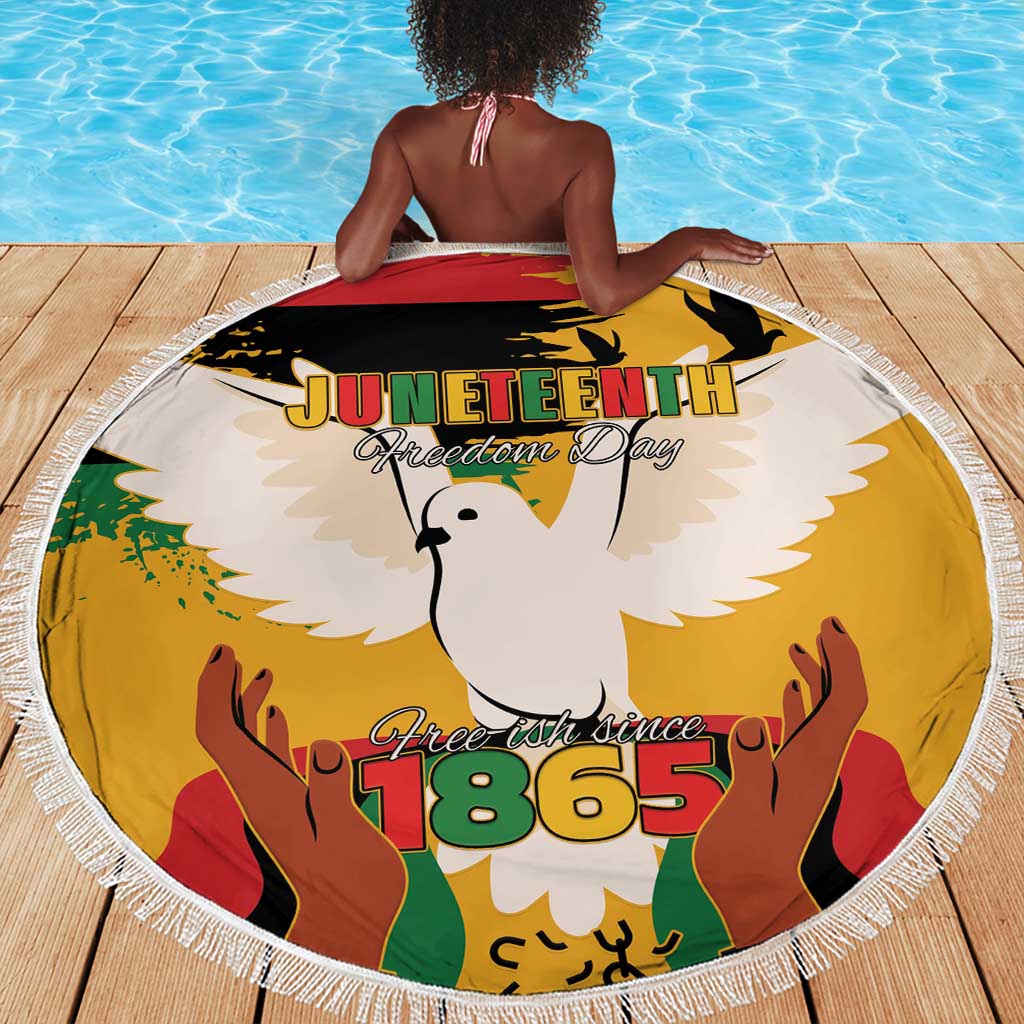 African American Juneteenth 1865 Beach Blanket Black Freedom