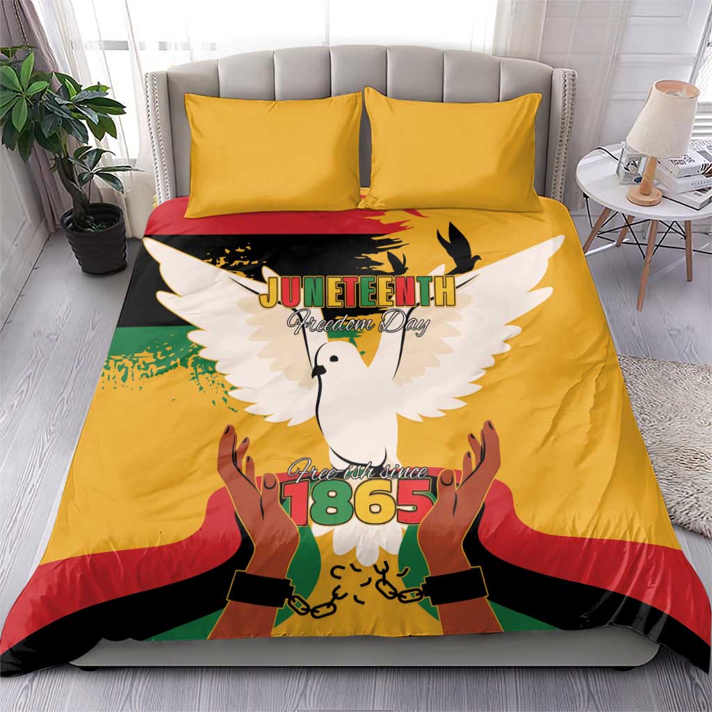 African American Juneteenth 1865 Bedding Set Black Freedom