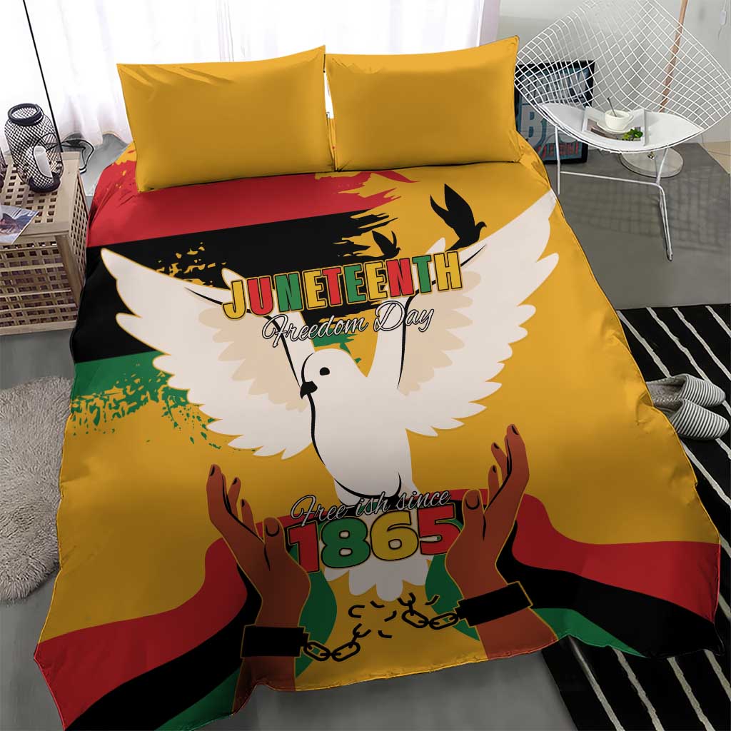 African American Juneteenth 1865 Bedding Set Black Freedom