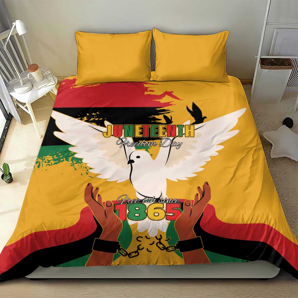 African American Juneteenth 1865 Bedding Set Black Freedom