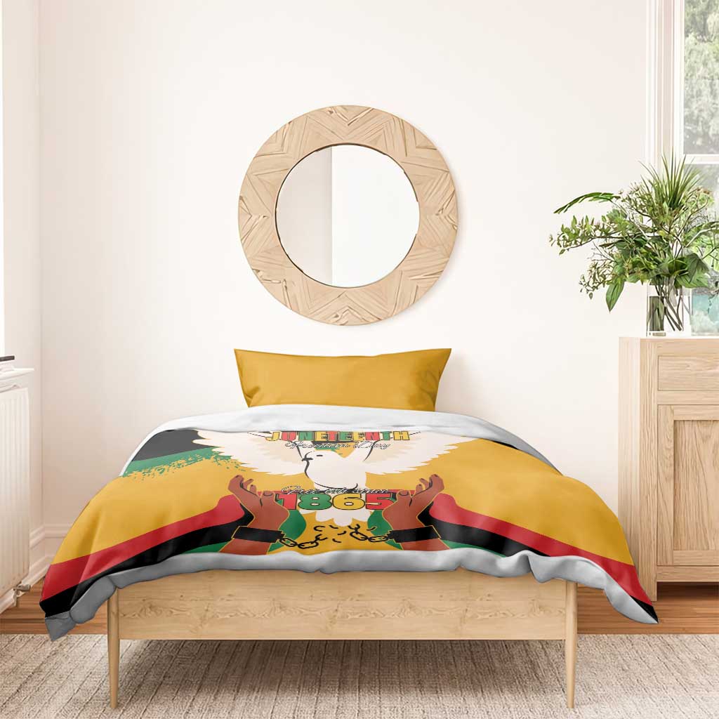 African American Juneteenth 1865 Bedding Set Black Freedom