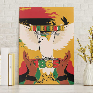 African American Juneteenth 1865 Canvas Wall Art Black Freedom