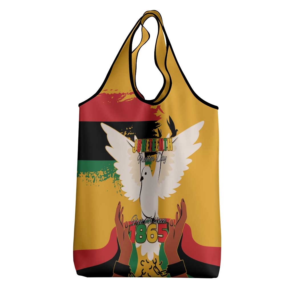 African American Juneteenth 1865 Grocery Bag Black Freedom