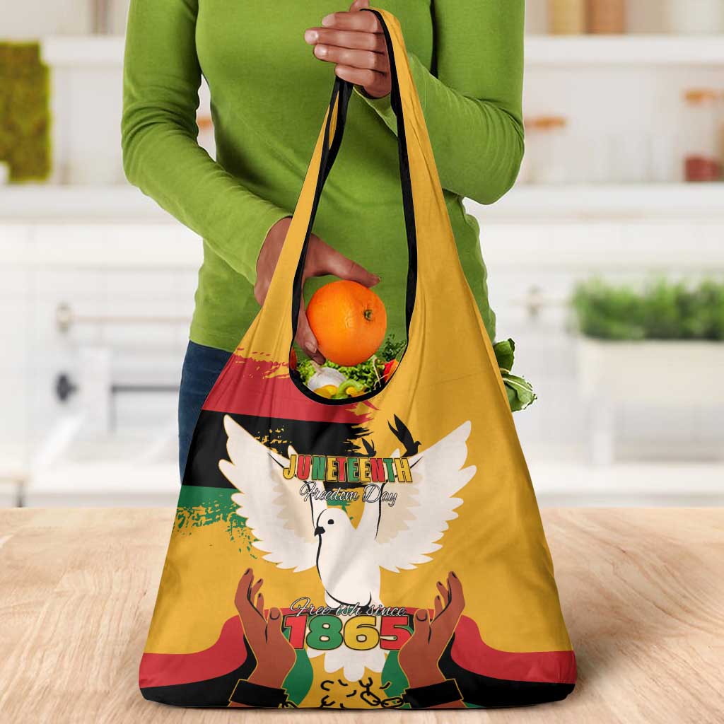 African American Juneteenth 1865 Grocery Bag Black Freedom