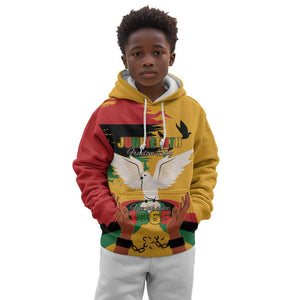 African American Juneteenth 1865 Kid Hoodie Black Freedom