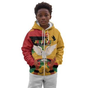 African American Juneteenth 1865 Kid Hoodie Black Freedom