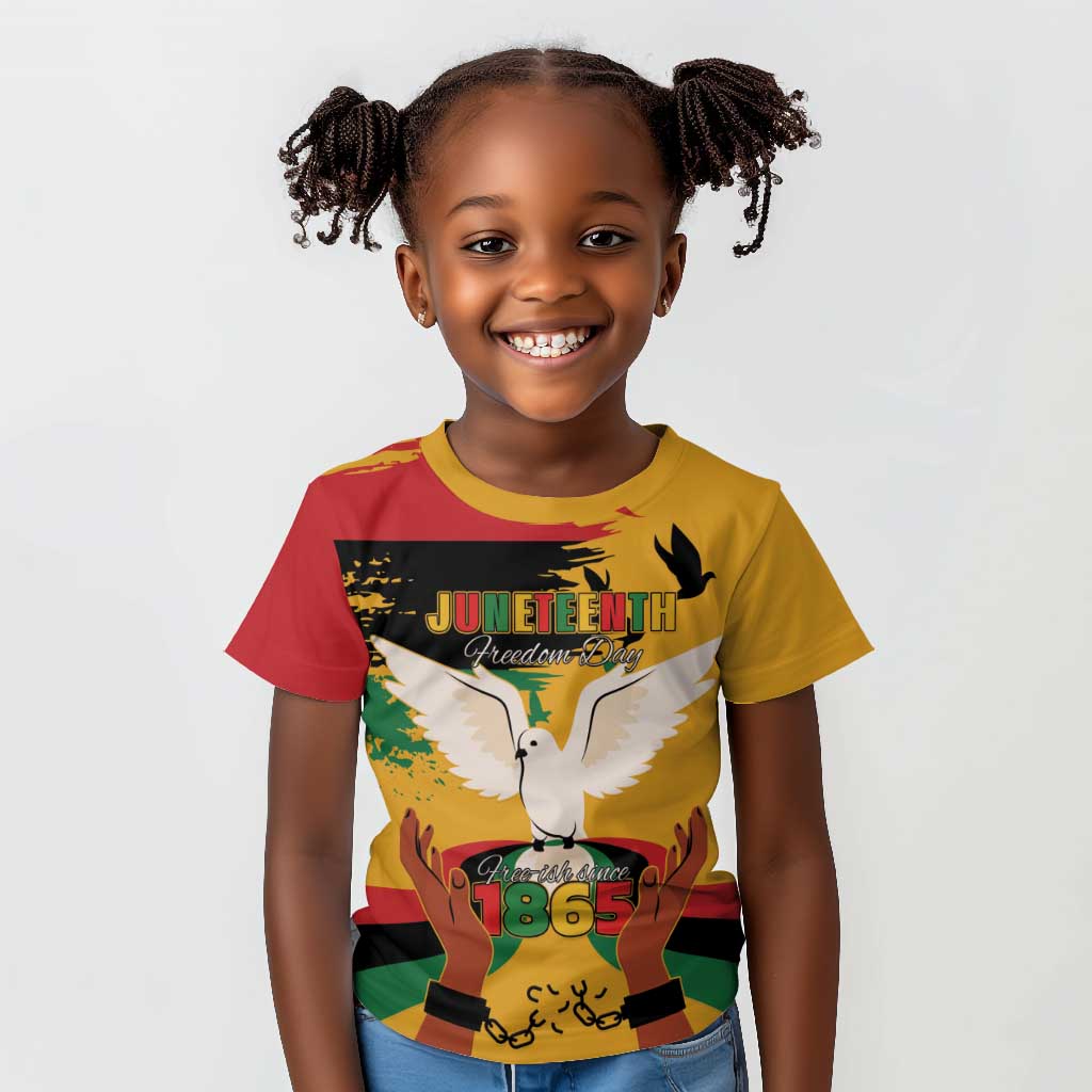 African American Juneteenth 1865 Kid T shirt Black Freedom