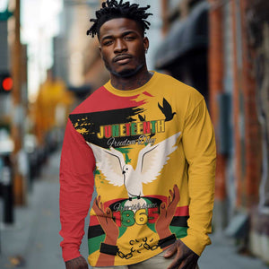 African American Juneteenth 1865 Long Sleeve Shirt Black Freedom