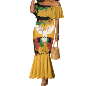 African American Juneteenth 1865 Mermaid Dress Black Freedom