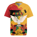 African American Juneteenth 1865 Rugby Jersey Black Freedom