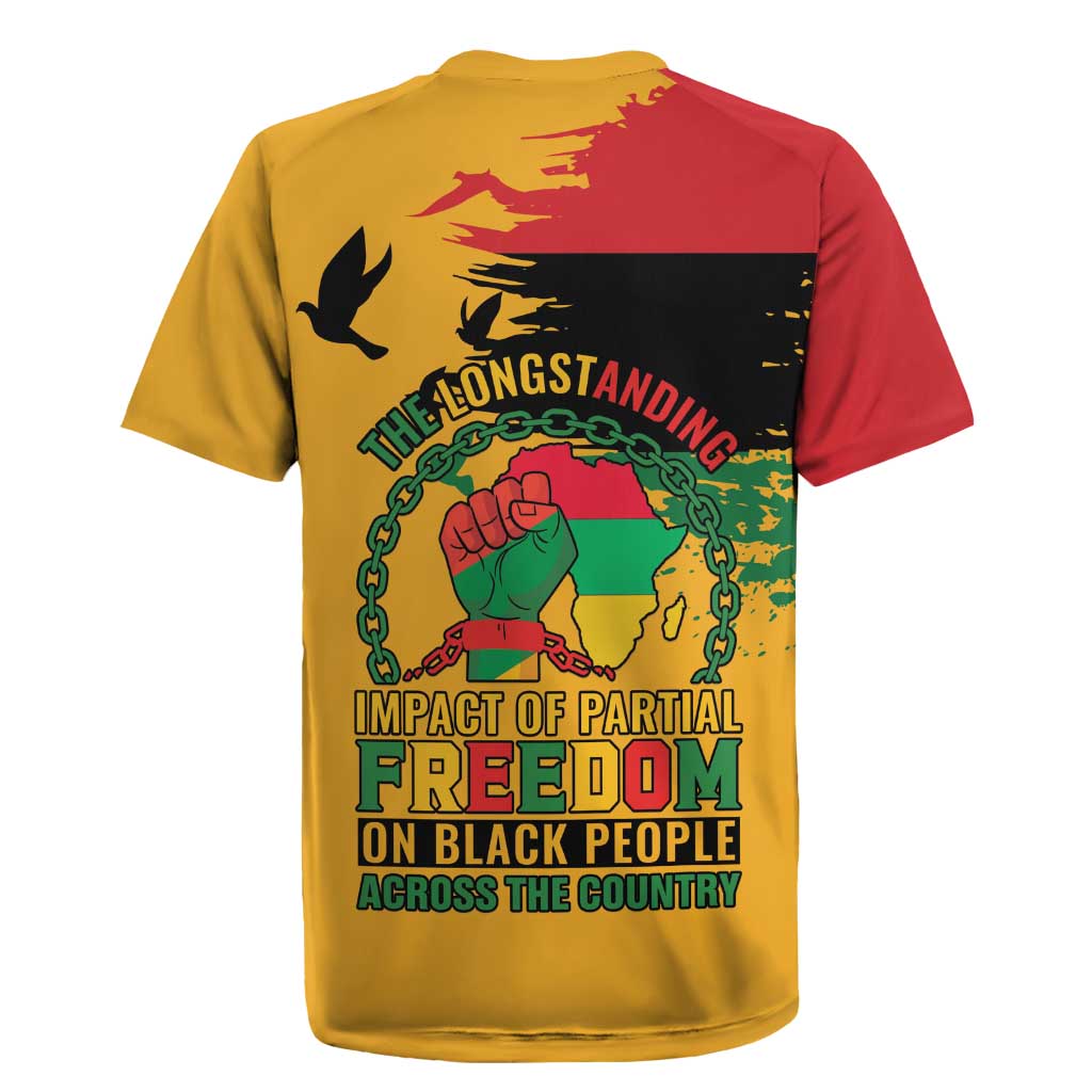 African American Juneteenth 1865 Rugby Jersey Black Freedom