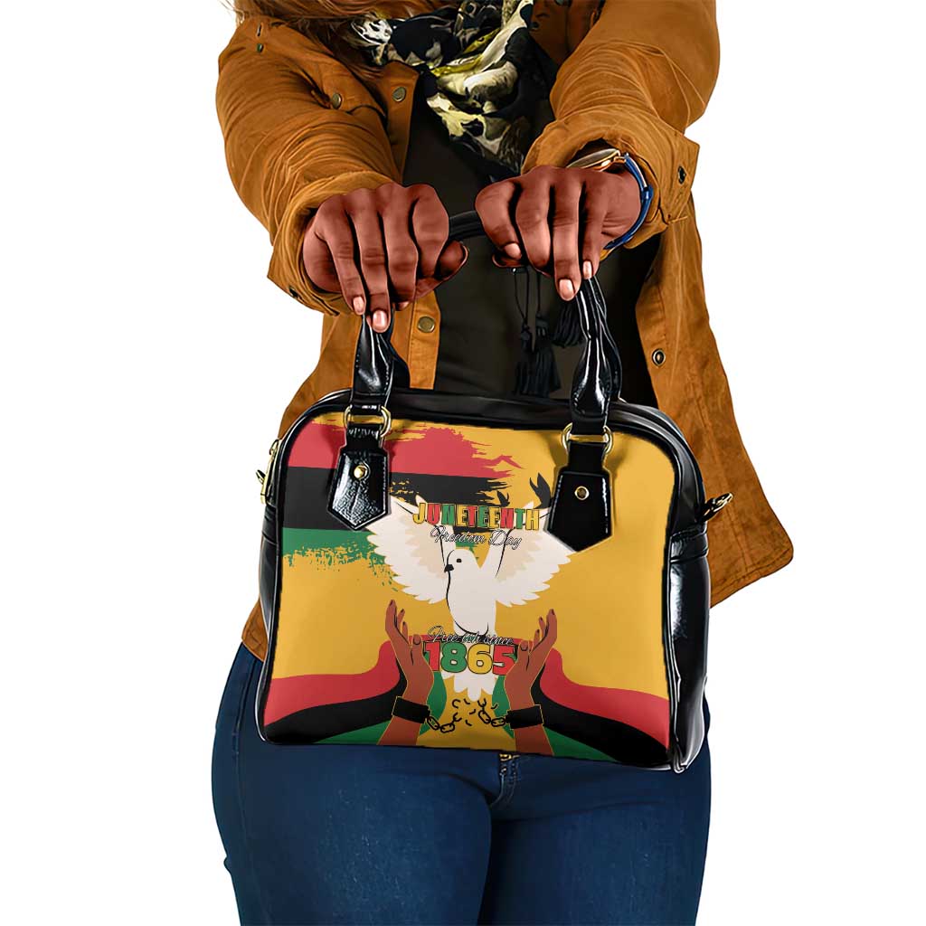 African American Juneteenth 1865 Shoulder Handbag Black Freedom