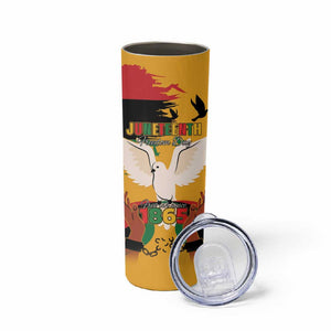 African American Juneteenth 1865 Skinny Tumbler Black Freedom