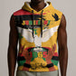 African American Juneteenth 1865 Sleeveless Hoodie Black Freedom - African Pride