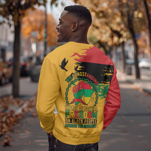 African American Juneteenth 1865 Sweatshirt Black Freedom