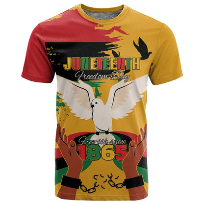 African American Juneteenth 1865 T shirt Black Freedom