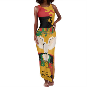 African American Juneteenth 1865 Tank Maxi Dress Black Freedom