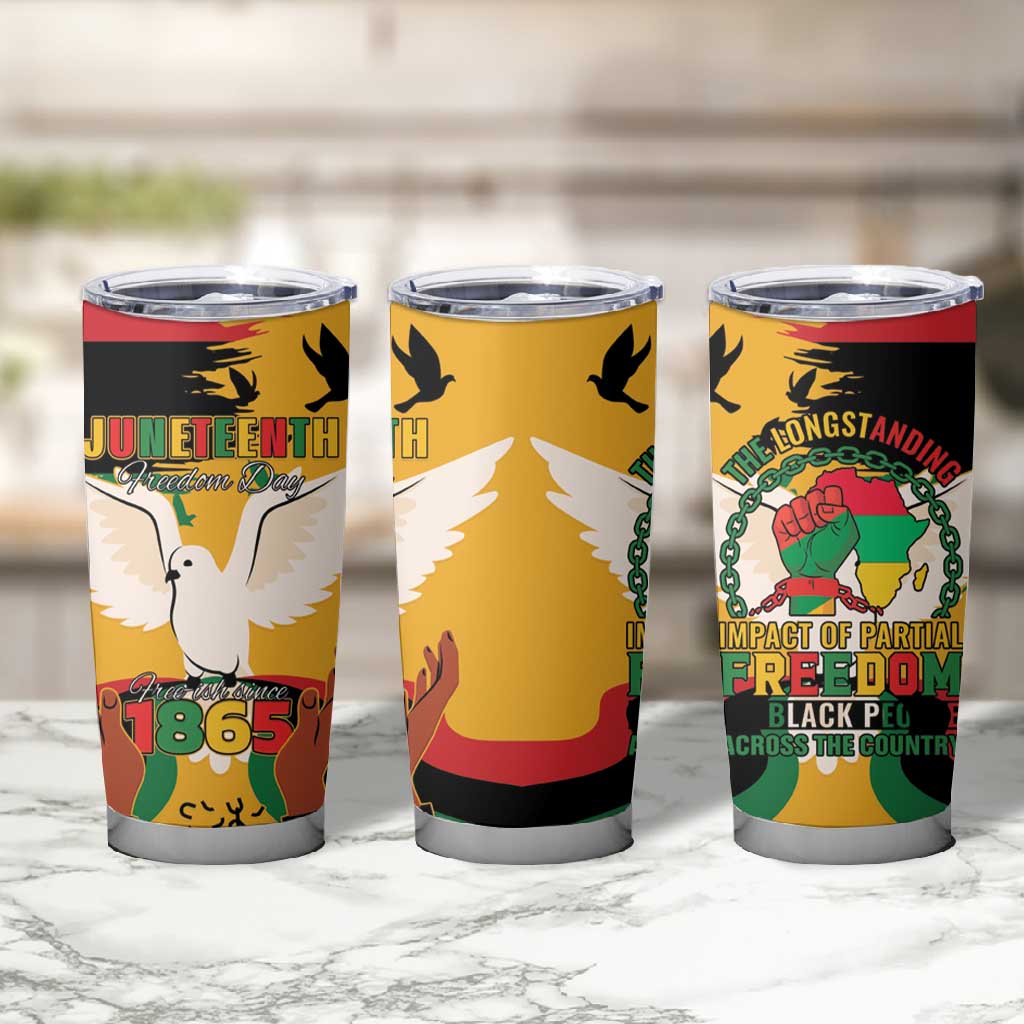 African American Juneteenth 1865 Tumbler Cup Black Freedom